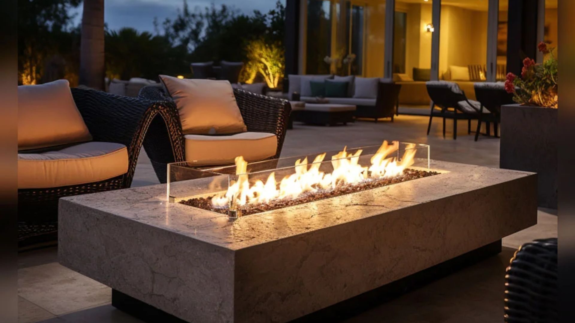 How can you maintain an outdoor garden firepit